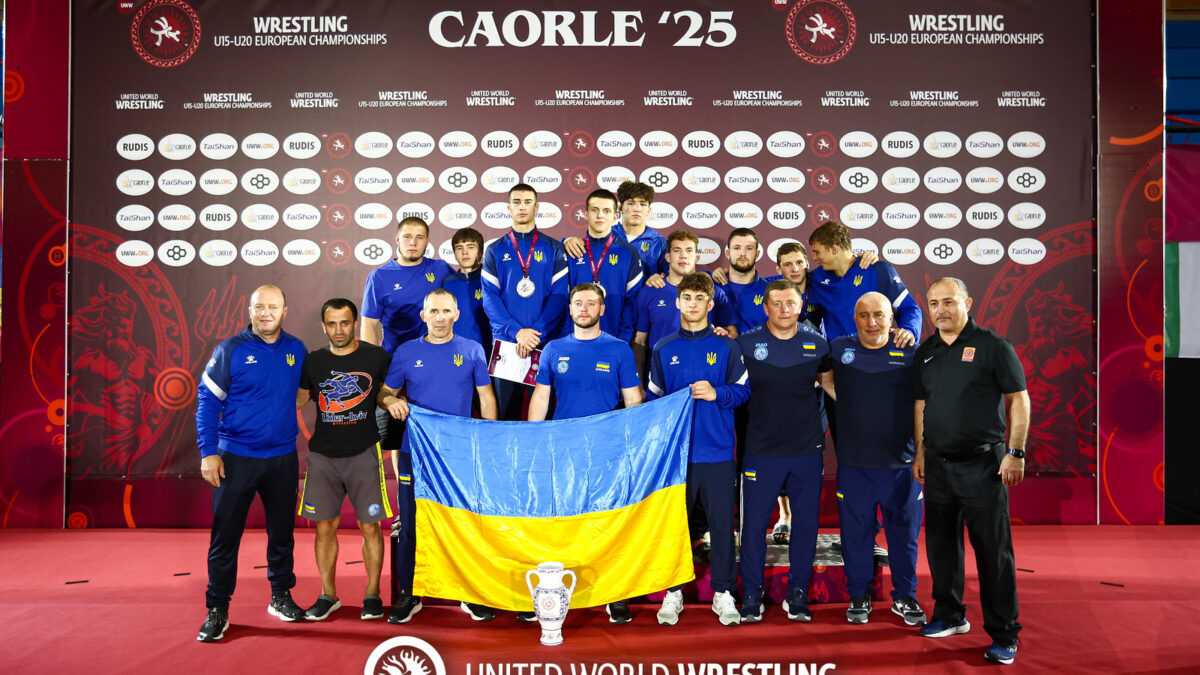 ЧЄ U20. Вільна боротьба – треті в командному заліку