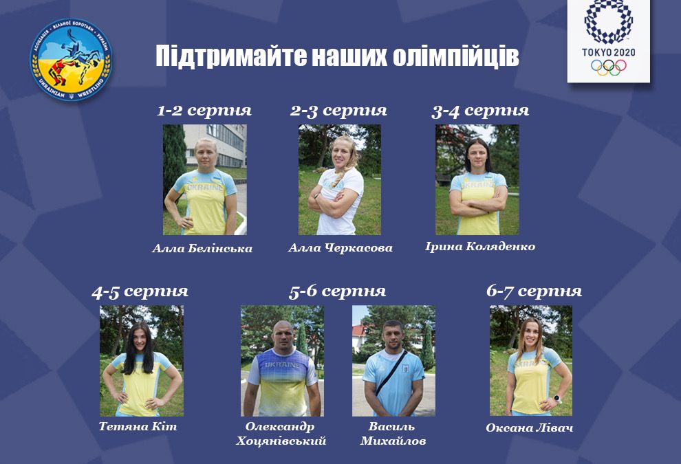 Олімпіада – Програма виступів українських вільників